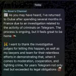 Telegram创始人杜罗夫首次在平台上回应被捕事件-白菜网大全-白菜网社区-高质量白菜论坛